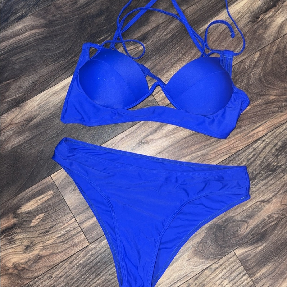 Blue Women's Bikini Set